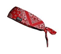 TreadBands Men's Performance Non-Slip Headbands, Red Bandana
