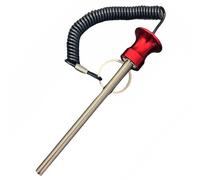 TreadLife Fitness Universal Weight Stack Pin for Commercial Gym or Home Gym | Heavy Duty Magnetic 3/8" Diameter Extra Long 5.5" Pin Insert | Health Club Grade Steel | Red