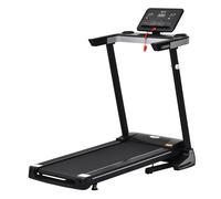 Treadmill Black 122x71x128cm Foldable Steel Frame 500W Motor 1-12km/h with LCD