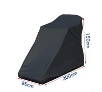 Treadmill Cover 200x95x150cm Impermeable Dustproof Polyester Protective 190t Uv Outdoor Cover for Running Machine Resistant Indoor Utilization (Black 200x95x150cm)