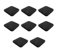 Treadmill Floor Grips - Set of Eight Squares Rubberized Shock Absorbing Insulation Pads Silent Motion Damping Feet | Compact Life Protection
