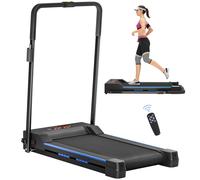 Treadmill Folding Motorised Walking 1-6km/h Blue 80x35cm Mat 90kg LCD for Homes