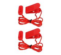 Treadmill Key Replacement, Treadmill Magnet Safety Key Treadmill Magnet Key 2pcs Treadmill Universal Safety Key Universal Replacement Treadmill Magnet Security Lock Red