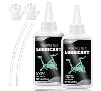 Treadmill Lubricant Oil, 200ml 100% Pure Silicone Lube, Odorless Non-Toxic High Temp Resistant, Full Belt Lubrication with Soft Tube, Easy Apply Noise Reduction for Treadmill Belt and Walking Pad