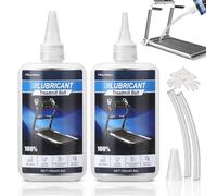 Treadmill Lubricant Oil, 200ml treadmill oil belt lubricant, 100% Pure Silicone Treadmill Lube with Application Tubes - Suitable for Most Treadmill Lubrication - Non-Toxic and Odorless