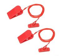 Treadmill Magnet Safety Key, 2 Pack Rectangle Replacement for Treadmill with Strong Magnetic Connection Ensures Quick Stop During Workout Home Gym Users(15 * 40)