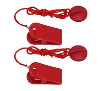 Treadmill Magnet Safety Key, 36.6in Rope Length Running Machine Magnetic Security Switch Universal Magnetic Safety Switch Round Running Machine Emergency Stop