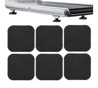 Treadmill Mat - 6 Piece Exercise Equipment Mat, Shock Absorbing Gymnastics Pads, Bicycle Trainer Rowing Machine Pads | For Office, Gym, Home, Fitness, Sports, Training, Exercise Bike