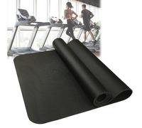 Treadmill Mat,Exercise Equipment Mat，High-Density Durable Yoga Mat, Non-slip Noise Reduction Floor Protector Mat For Treadmills, Bikes, Rowers, NBR Rubber Treadmill Mat ( Color : Noir , Size : 190x85c