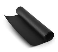 Treadmill Mat High-density PVC Fitness Exercise Equipment Mat Floor Protection COSTWAY Black 0-2