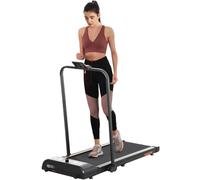 Treadmill Orange Steel & ABS 96H x 133L x 56W cm Foldable LED Display 110x40cmUK