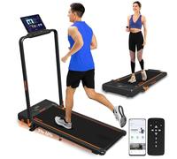 Treadmill with Incline Foldable Under Desk Walking Pad with LED Display Remote Control Portable Workout Machine for Home/Office Exercise