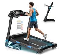 Treadmills Foldable with Electric Auto 12% Incline,3.0HP Walking Pad 1-14KM/H for Home Gym Jogging,352LB Capacity Running Machine with LED Display & Fitness App