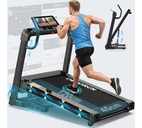 Treadmills for Home Foldable -Incline Treadmill with 20 level Auto-4.5HP Ultra-Quiet Motor-Portable Treadmill for 150KG High Weight Capacity -12 Programs-LED Display & Bluetooth Speakers for Home Use
