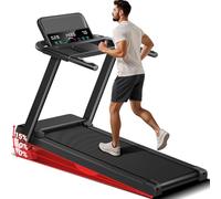 Treadmills for Home Folding, 2.5HP Quiet Running Machine with Manual 14% Incline, 14km/h Electric Foldable Treadmill Home Use, Shock Absorption, 136 kg Max Capacity, Cup & Phone Holder