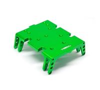 TREAL 7075 Aluminum Center Skid Plate Protect Board for Axial 1/8 AXP8 Gilamon(Green)