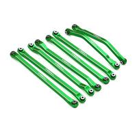 TREAL 7075 Aluminum Suspension Link Set (8pcs) for Axial 1/8 AXP8 Gilamon - Upper & Lower Front Rear Links(Green)