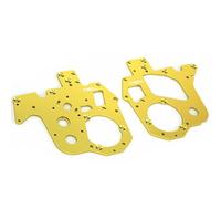 TREAL Promoto-MX Chassis Plate Set Aluminum 7075 CNC Machined Upgrades for 1/4 Losi Promoto MX Dirt Bike(Gold)