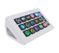 TreasLin VSDinside Macro Keypad Stream Controller with 15 Customizable Keys to Trigger Actions in OBS Twitch YouTube for Content Creators Streaming Deck Compatible with PC & Mac HSV293S White
