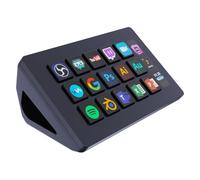 TreasLin VSDinside Stream Controller with 15 Customizable Macro Keypad to Trigger Actions in OBS Twitch YouTube for Content Creators Streaming Deck Compatible with PC & Mac HSV293S Black