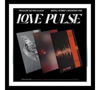 TREASURE - (3 Ver Set.) TREASURE LOVE PULSE 3rd Mini Album / 3CD+3 Photo Book+3 Poster+39 Card