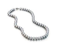 Treasure Bay 7-8mm Natural Freshwater Pearl Necklace For Women and men | Women's Pearl Necklace (Grey)