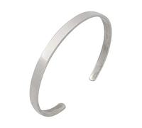 Treasure Bay 925 Sterling Silver Simple and Classic Polished Torque Bangle for Women