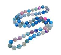 Treasure Bay Handmade 10mm Natural Gemstone Beaded Necklace for Women 82cm, Long Gemstone necklace (Colour 1)