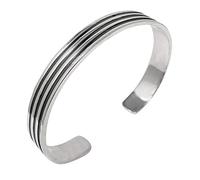 Treasure Bay Solid 925 Sterling Silver Bangle Bracelet For Men and women TBC372