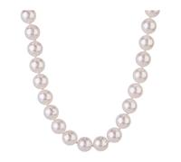 Treasure Bay Stunning 8-9mm Natural White Freshwater Pearl Necklace For Women and Girls - Pearl Long Strand Necklace Jewelry Gift for Women (62cm)