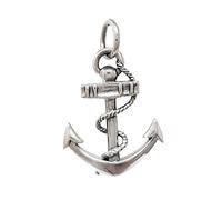 Treasure Bay Stunning Women's Men's 925 Sterling Silver Anchor Pendant