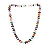 Treasure Bay Women's Multi-colour Natural Gemstone Beaded Necklace