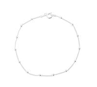 Treasure Bay Womens Silver Beaded Bracelet | Italian Balls Beads Chain Bracelet 17.5cm 18.5cm and 19.5cm (17.5)