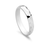 Treasure Bay Womens Silver Ring | 2mm Hammered 925 Sterling Silver Ring Band Stackable Thumb Ring for Women Girls - Classic Stacking Silver Ring, Minimalist Jewelry Accessory (7)