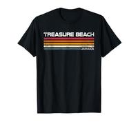 Treasure Beach Jamaica Retro Design Yucatan Island T-Shirt