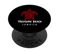 Treasure Beach Jamaica Tribal Sea Turtle Island Design PopSockets Adhesive PopGrip