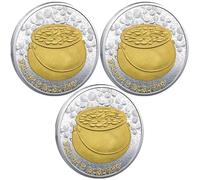 Treasure Bowl Lucky Coin Good Luck Charms Lottery Ticket Scratcher Tool (Pack of 3)