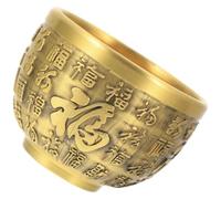 Treasure Bowl Ornament Brass Desktop Chinese Style Decorative for Home