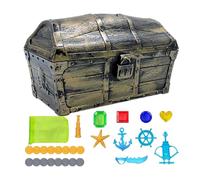 Treasure Box - Treasure Box, Large Treasure Chests | Pirate Treasure Chests Storage Box Toy, Large Size Teacher Favorite Treasures Collection Storage Box, Decorative Pirate Chest