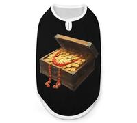 Treasure Chest Gold Coins Dog Shirts Pullover Pet Vest T-shirts for Small Medium Dogs & Cats