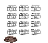 Treasure Chests Candy Boxes for Weddings,12 Wedding Party Favor Boxes with Hollow Pirate Chest - Gift Boxes for Weddings Baby Shower Christmas Birthday Party