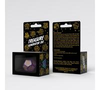 Treasure Generator Die: Shimmering Purple & Gold