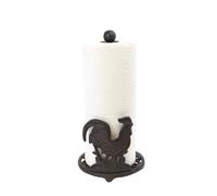 Treasure Gurus Rustic Rooster Paper Towel Holder Countertop Kitchen Storage Essentials Farmhouse Chicken Home Decor