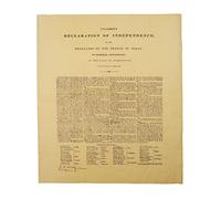 Treasure Gurus Texas Declaration Independence Poster Parchment Paper Western Home Decor Wall Art
