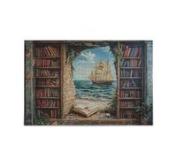 Treasure Hunt Bookshelf Puzzles for Adults 500 Piecing Large Puzzle Game