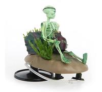 Treasure Hunter Skeleton with Air Hose Fish Aquarium Drunken Pirate Skeletons Bubbler Decor Drunken Skeleton Fish Ornament Aquarium Decoration