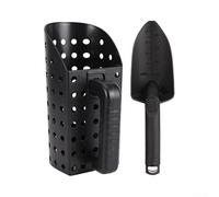 Treasure Hunting Made Convenient ABS Hourglass Shovel with Metal Sieve for Outdoor Fun