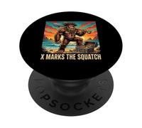 Treasure Hunting: Pirate Bigfoot, X Marks the Squatch PopSockets Adhesive PopGrip