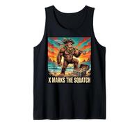 Treasure Hunting: Pirate Bigfoot, X Marks the Squatch Tank Top