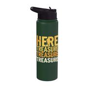 Treasure Hunting Quote for Detectorist Hobby Stainless Steel Insulated Water Bottle